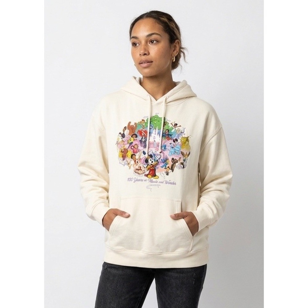 Disney Parks 100 Years Music & Wonder Mickey Mouse Figment Hoodie Adult 2XL